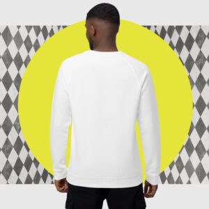 Unisex organic raglan sweatshirt